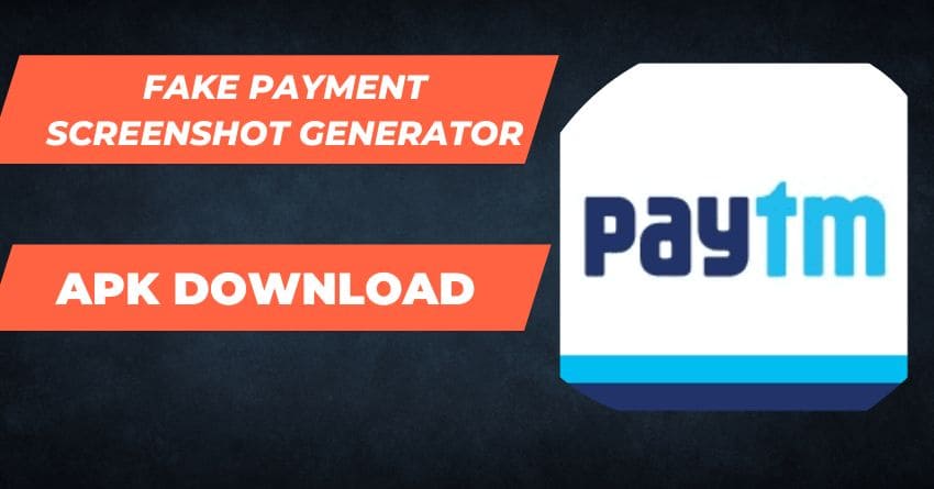 Paytm Fake Payment Screenshot Generator apk Download