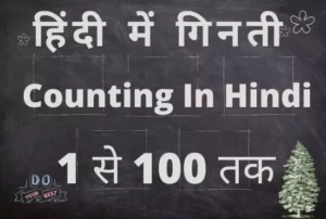 हिंदी गिनती 1 से 100 तक | 1 To 100 Hindi Numbers | Hindi Mein Ginti